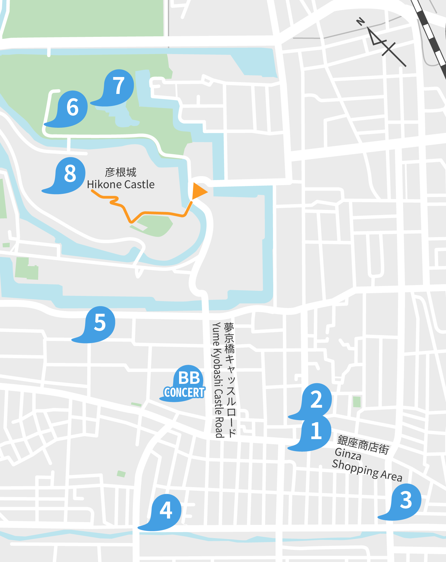 HIKONE AREA MAP