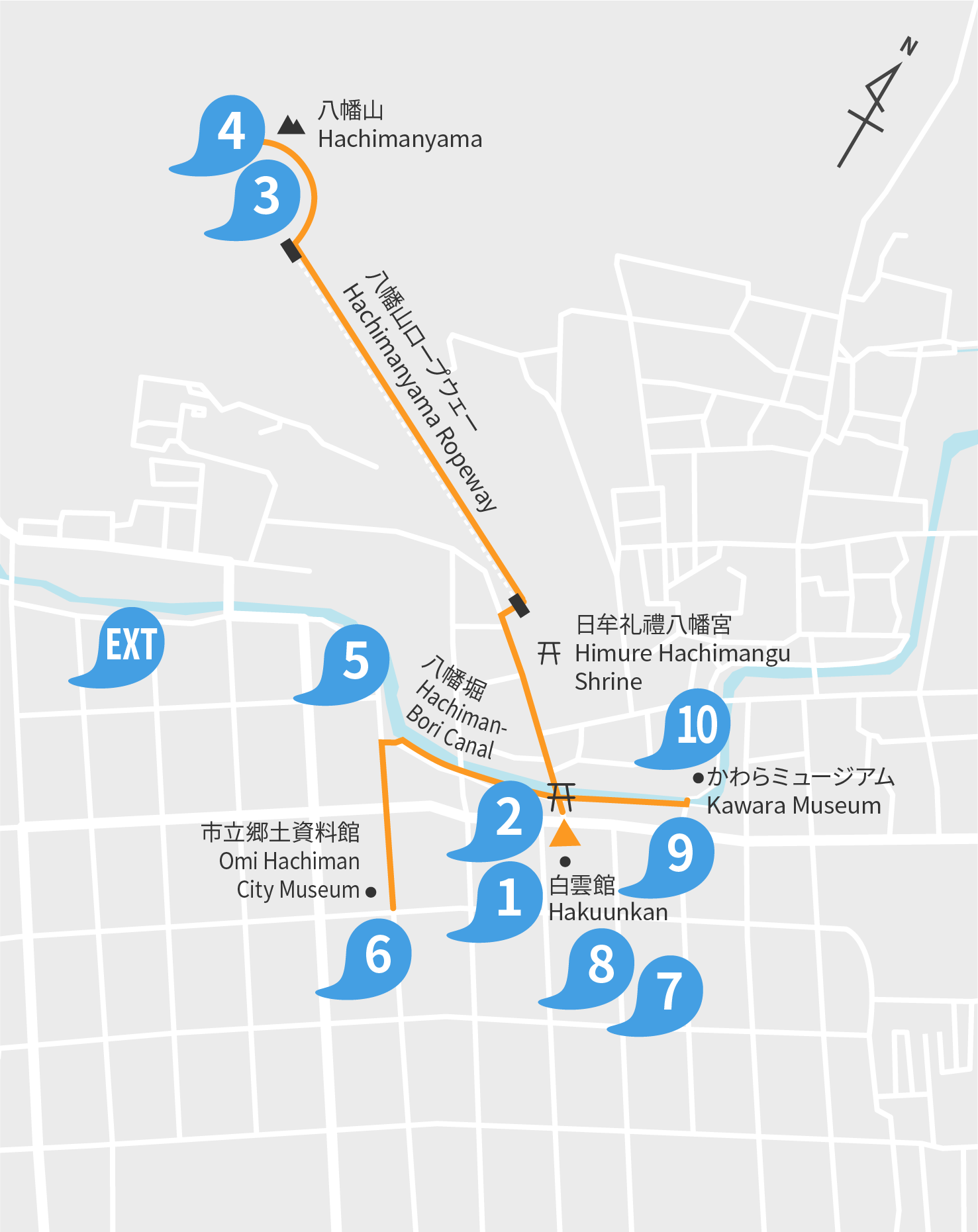 OMIHACHIMAN AREA MAP